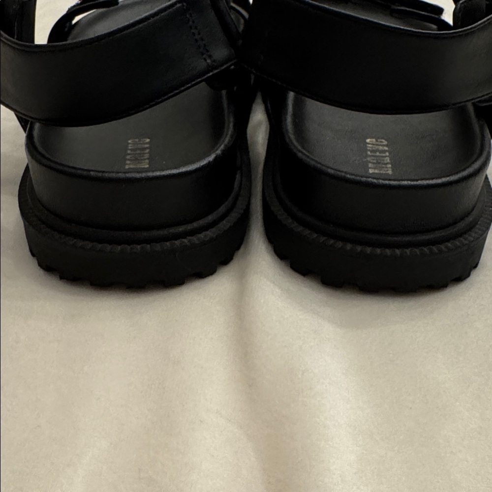Like new! Maeve for Anthropologie Black Double Strap Sandals, sz 8 - Picture 8 of 15